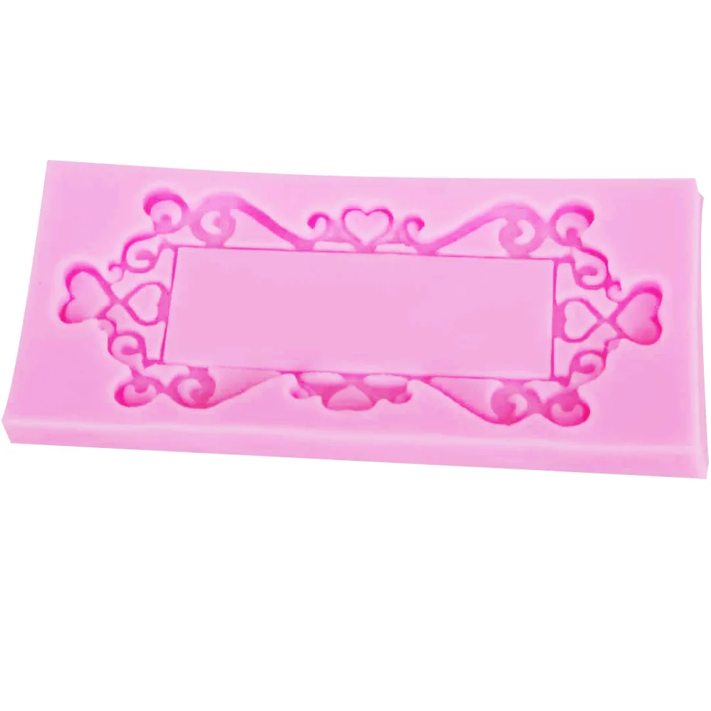 Byjunyeor F1177 новая Ретро зеркальная рамка УФ-смола силиконовая форма помадка