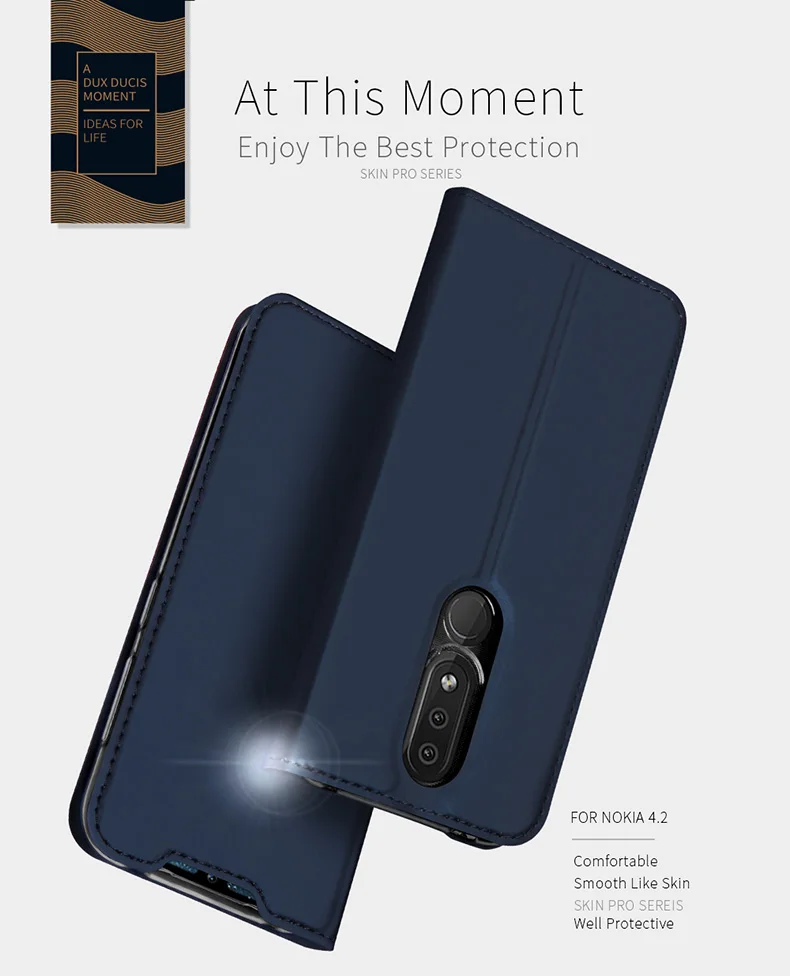 DUX DUCIS флип чехол для Nokia 4,2 Роскошный PU кожаный бумажник-книжка чехол для Nokia 4,2 3,2 Nokia4.2 чехол для телефона Coque Etui