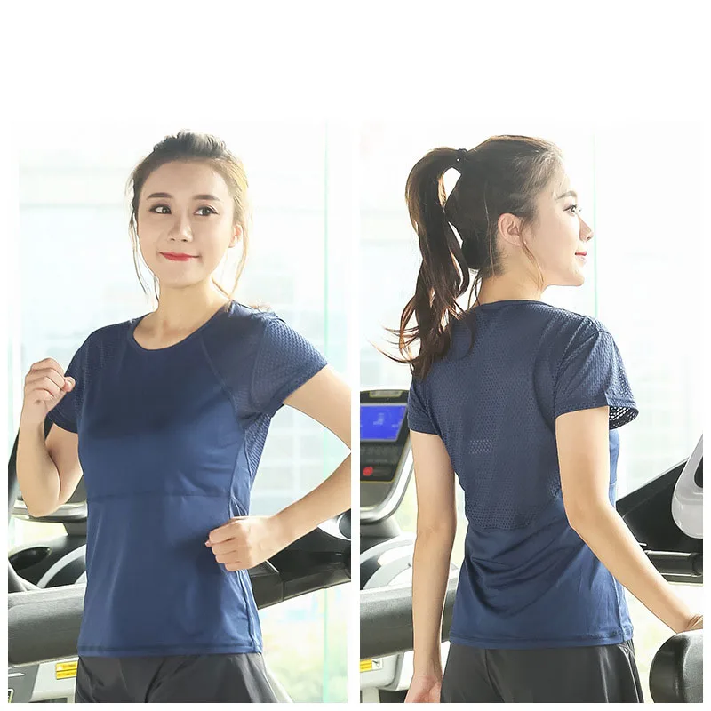 Women Plus Size Fitness Shirts Workout Mesh Sports T Shirt Quick Dry Running Gym Breathable Yoga Tops L-XXXXL | Спорт и развлечения