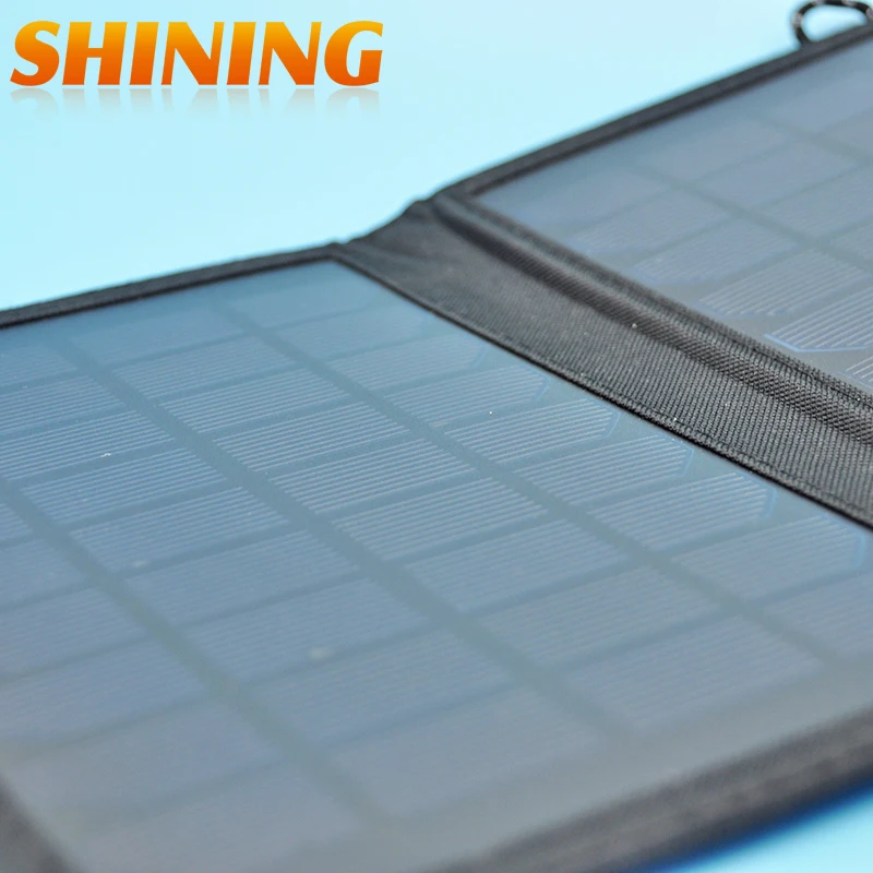 14 Вт Солнечная Зарядное устройство Мощность банк Батарея Водонепроницаемый