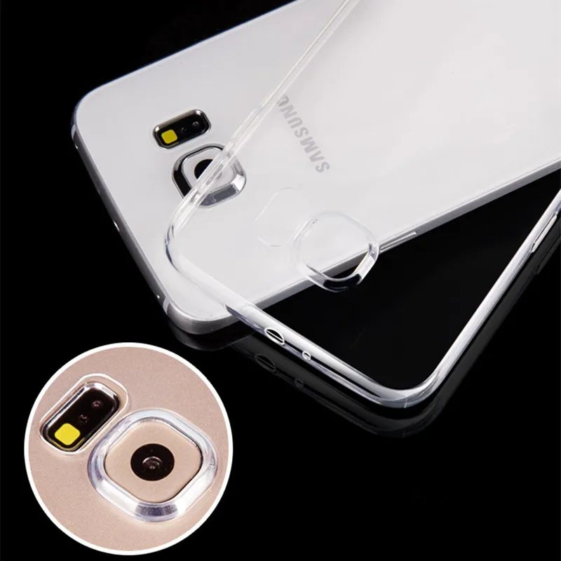 Ультра-тонкий прозрачный ТПУ Защита мобильного телефона Мягкий Coque для Samsung S8