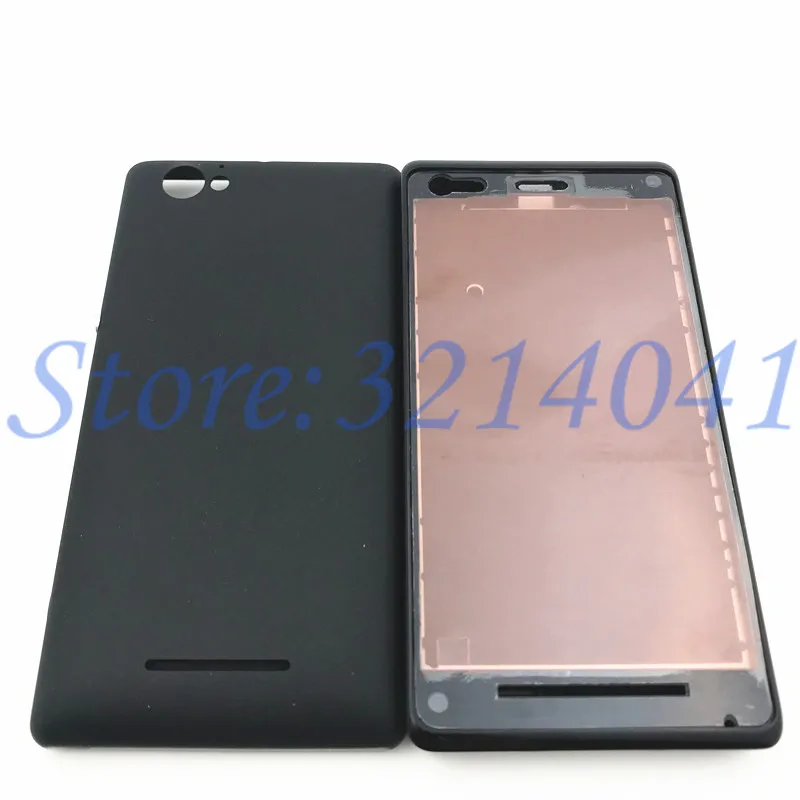 Full Housing LCD panel Middle frame case Battery door cover Side button For Sony Xperia M C1904 C1905 C2004 C2005 Repats | Мобильные