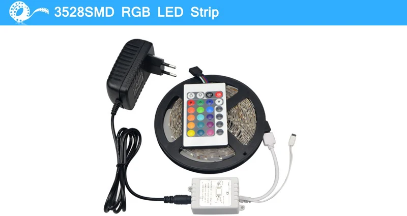 RGB LED SMD 3528 гибкие полосы света не водонепроницаемый 5 м 300LED + ИК-пульт