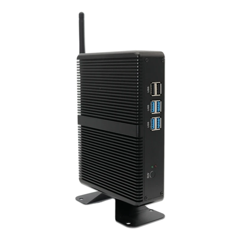 Мини ПК без вентилятора Intel Core i3 i5 i7 Windows 10 Pro DDR3 2 4 ГГц 4K HTPC WiFi HDMI VGA TV box|Мини ПК| |