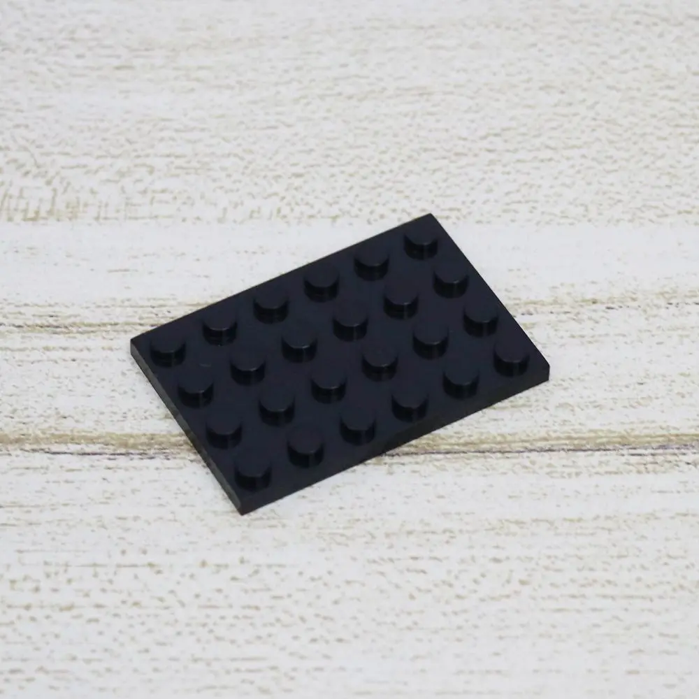 100 шт. DIY модель строительные блоки части кирпича пластина 4x6 город МОС аксессуар