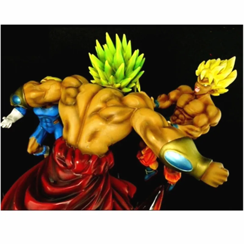 Dragon Ball Z Saiyan сын Goku vegeta VS Broli сцена битвы Статуя Фигурка Коллекционная модель Giocattolo G2292