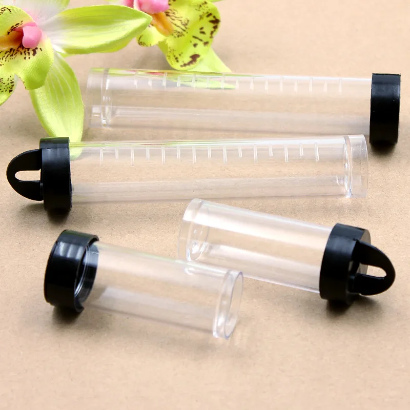 2Pcs/Pack Spiral test tube Travel Vacations pills Jewelry Necklace pills Electronic materials and accessories Storage Box V5-6