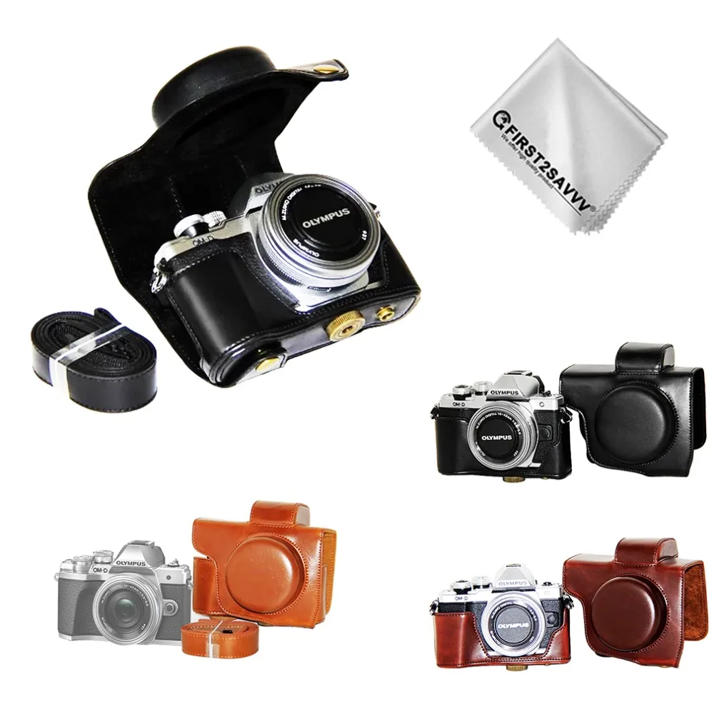 Защитный чехол из искусственной кожи для Olympus OMD EM10 II III MK2 MK3 с объективом 14 42