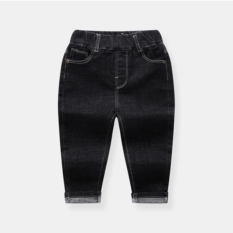 Джинсы для маленьких мальчиков сезон весна-осень детские черные леггинсы