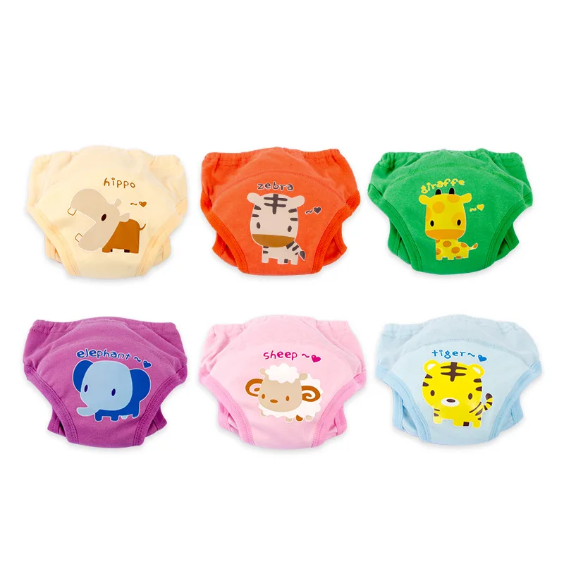 

Washable Infants Children Baby Cotton Training Pants Panties Nappy Changing Cute Baby Diapers Reusable Nappies Cloth Diaper DS19