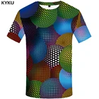 Мужские смешные футболки KYKU, яркие готические футболки с 3D-принтом