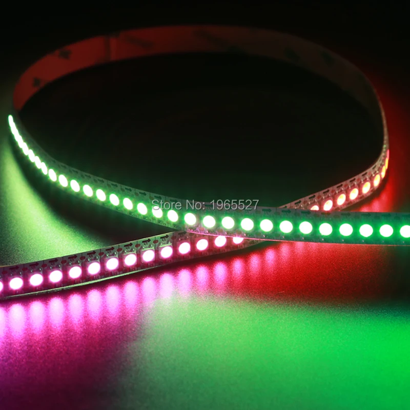 Светодиодная Пиксельная ленсветильник 2M 144LED s/m DC5V SK2812 цифровая 5050 SMD RGB Гибкая