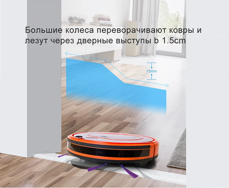 Fmart робот-вакуум-Очистка& влажная Швабра Автоматическая перезарядка для домашних животных волос и твердый пол Мощное всасывание ультра тонкий YZ-Q2