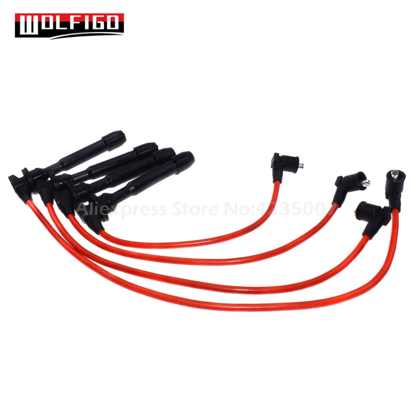 WOLFIGO Fit hyundai Elantra Tiburon Tucson Spectra свечи зажигания провода набор 27501-23B70