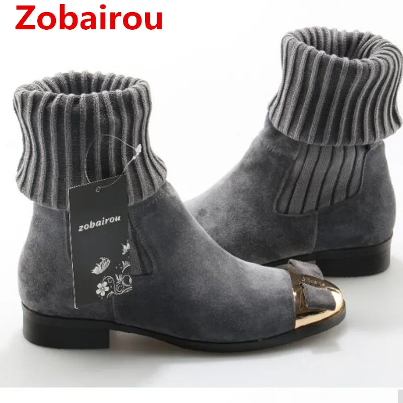 Женские ботинки Zobairou большого размера высокие до бедра дизайнерские