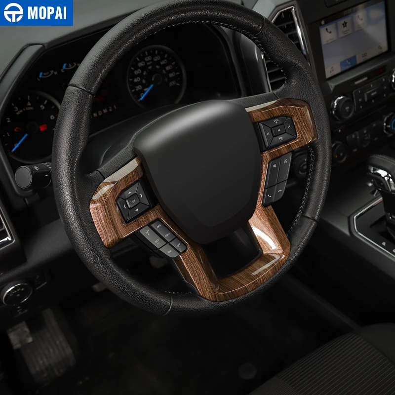 Декоративная накладка на руль MOPAI АБС пластик для Ford F150 2015|interior accessories| |