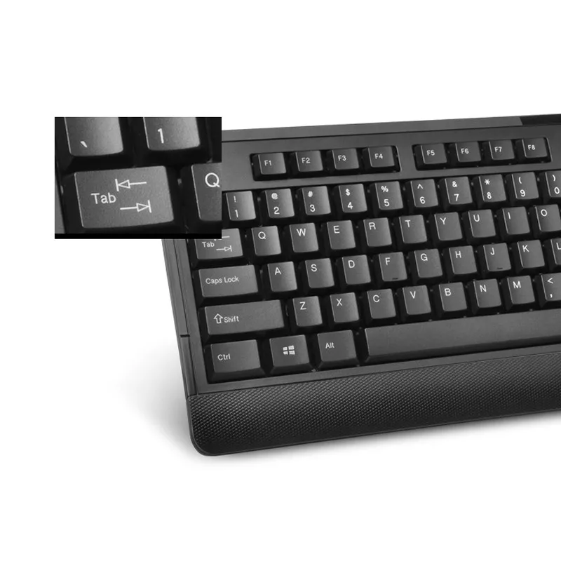 Вертикальная комбинированная мышь Delux K6010U + M618 проводная 4000DPI для правой руки 104