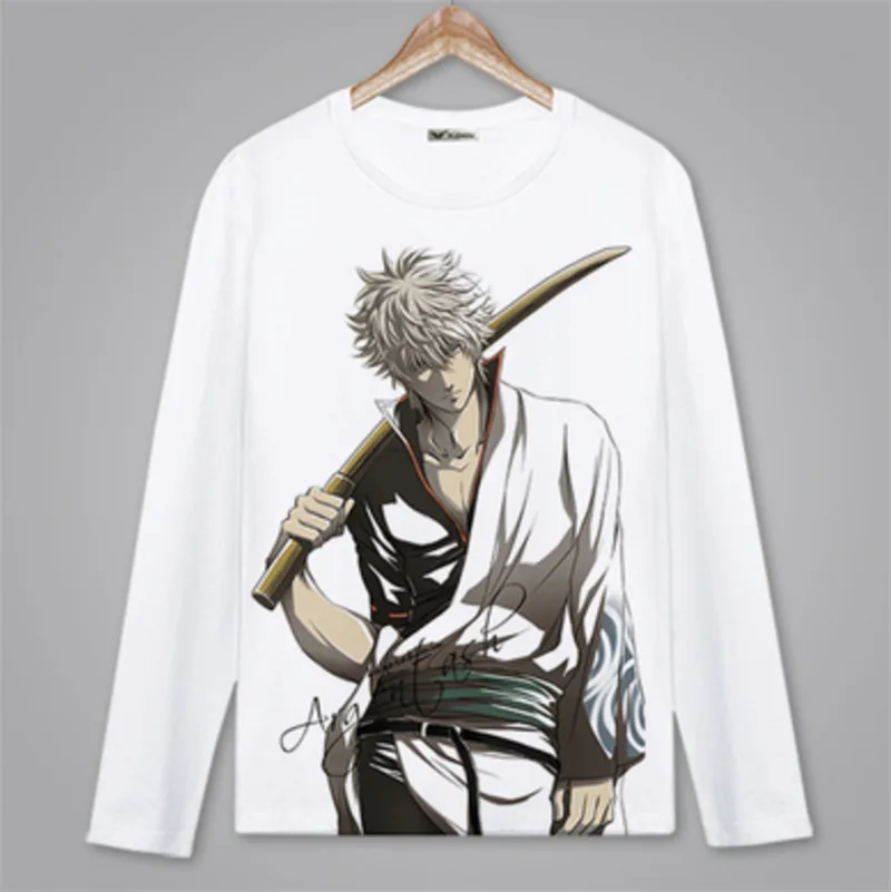 3 Весенне-осенняя футболка с длинными рукавами в стиле аниме GINTAMA; милая одежда унисекс; футболка из полиэстера для взрослых и детей; футболка в стиле Харадзюку для костюмированной вечеринки - Цвет: 3