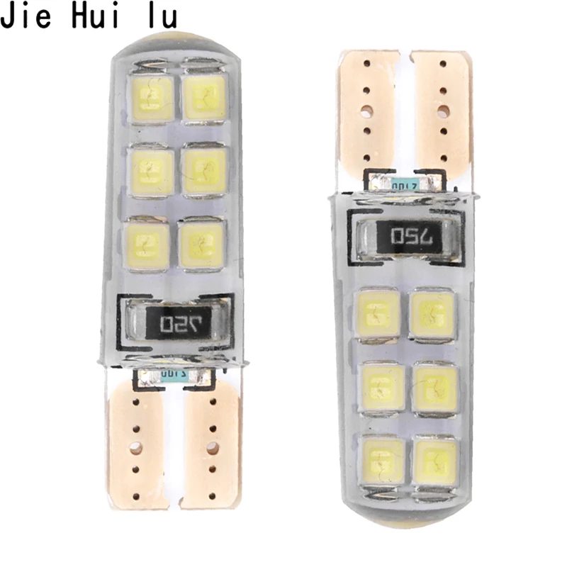 1 шт. T10 12smd 2835 SMD Автомобильный светодиодный светильник DC 12V W5W 12 лампы синий