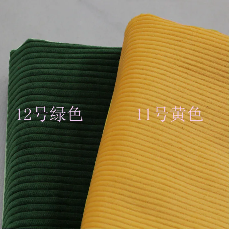 Вельветовая ткань из 100% чистого хлопка штаны куртка зеленая грубая с подушкой