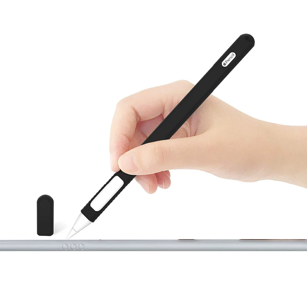 Чехол для Apple Pencil 2, Чехол для iPad Pro, чехол-карандаш для планшета, стилус для сенсорного экрана, защитный колпачок, мягкий силиконовый чехол