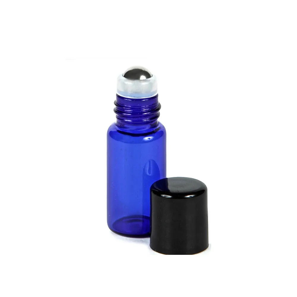 3 мл Кобальт Синий Янтарный стеклянный рулон на бутылках с шариками из