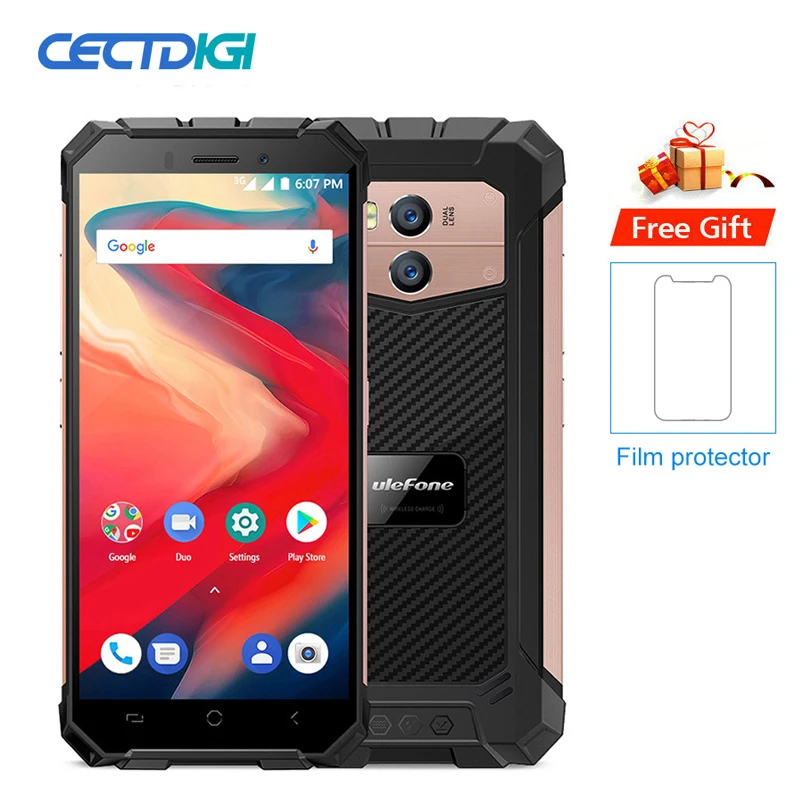 Ulefone Armor X2 Водонепроницаемый смартфон с 5 дюймовым дисплеем четырёхъядерным
