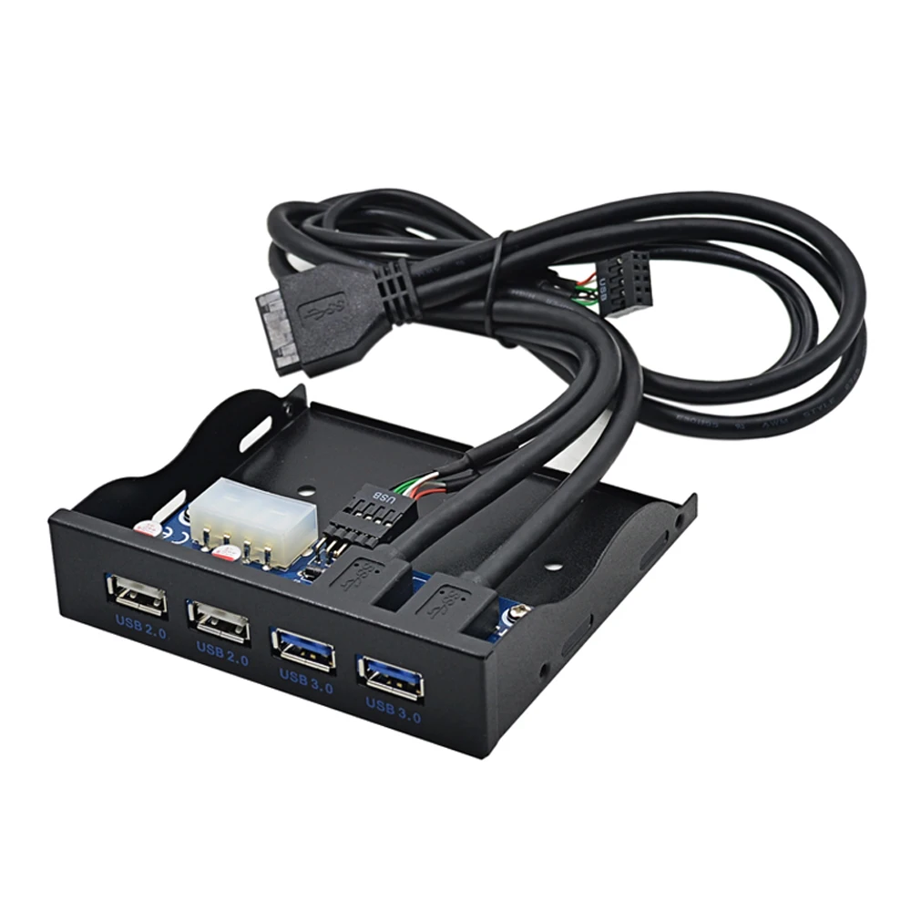 10 шт для 3 5 дюймов гибкий драйвер Bay 19 + 1 20Pin 4 Порты и разъёмы USB 2 0 USB2.0 концентратор