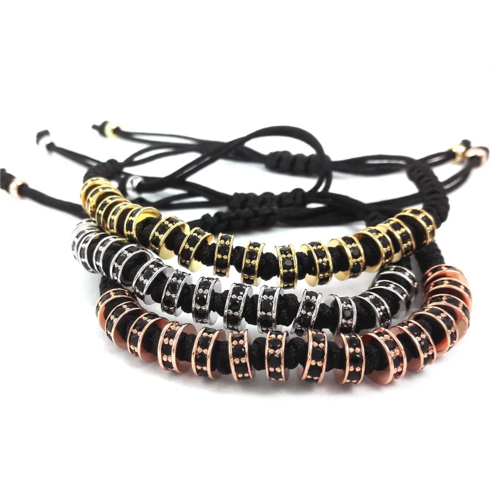 Anil Arjandas Women's Bracelets Men Jewelry Black CZ Eagle Claw Charm Beads Noodles Braided Macrame Bracelet | Украшения и