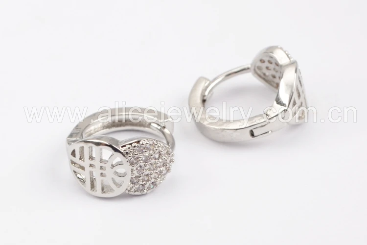 Borosa CZ Micro Циркон Проложить Серьги Для женщин jewelry золото/серебро Цвет Кристалл уха манжеты Серьги Jewelry Обручение партии wx703