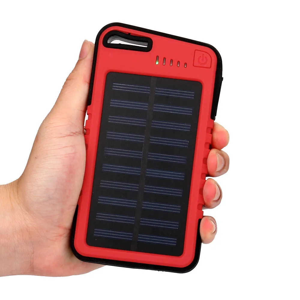 20000 mAh Dual-USB Waterproof Solar Power Bank Battery Charger For Cell Phone Plus External Pack OPPO VIVO Huawei | Мобильные