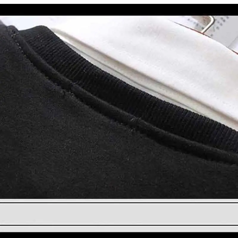Fashion Striped Pullover Sweatshirt Death Note Guilty Crown Fleece Casual Jersey Contrast Color Full Sleeve Sweat Shirt Top Coat | Мужская