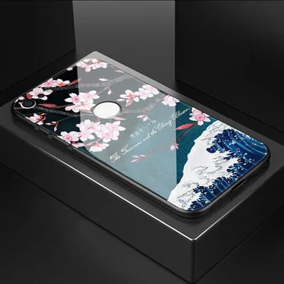 Vintage Flowers Case For Smartisan Nut U3 Pro PC+Tempered Glass Patterned For Smartisan Nut U3Pro Cases Silicone Edge Cover - Цвет: A2