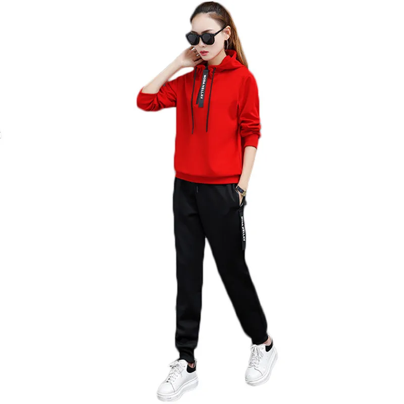 Женский спортивный костюм комплект из двух предметов Женская осенне Весенняя 2019