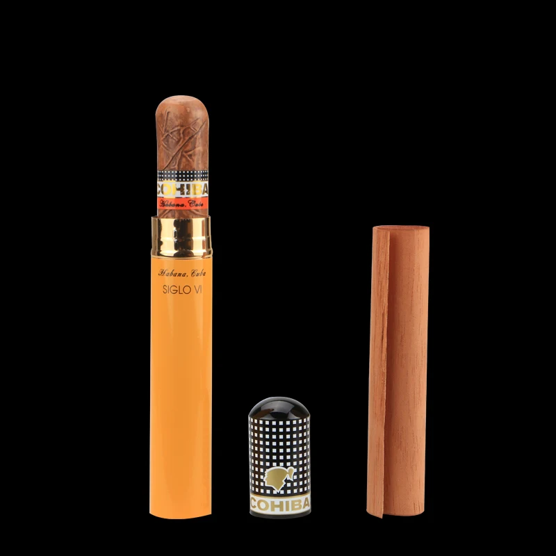 COHIBA симпатичный гаджет портативный Siglo VI алюминиевое дорожное дерево кедра с