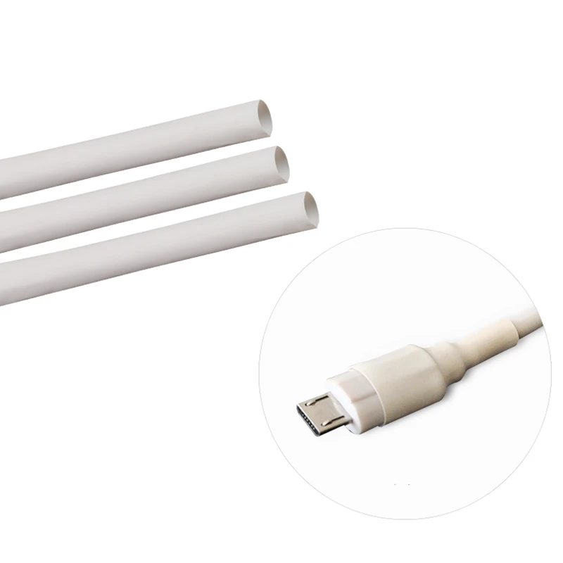 2pcs Universal Heat Shrink Tube Saver Cover For iPhone Lightning Charger Cable USB Cord Protector New Wire Organizer
