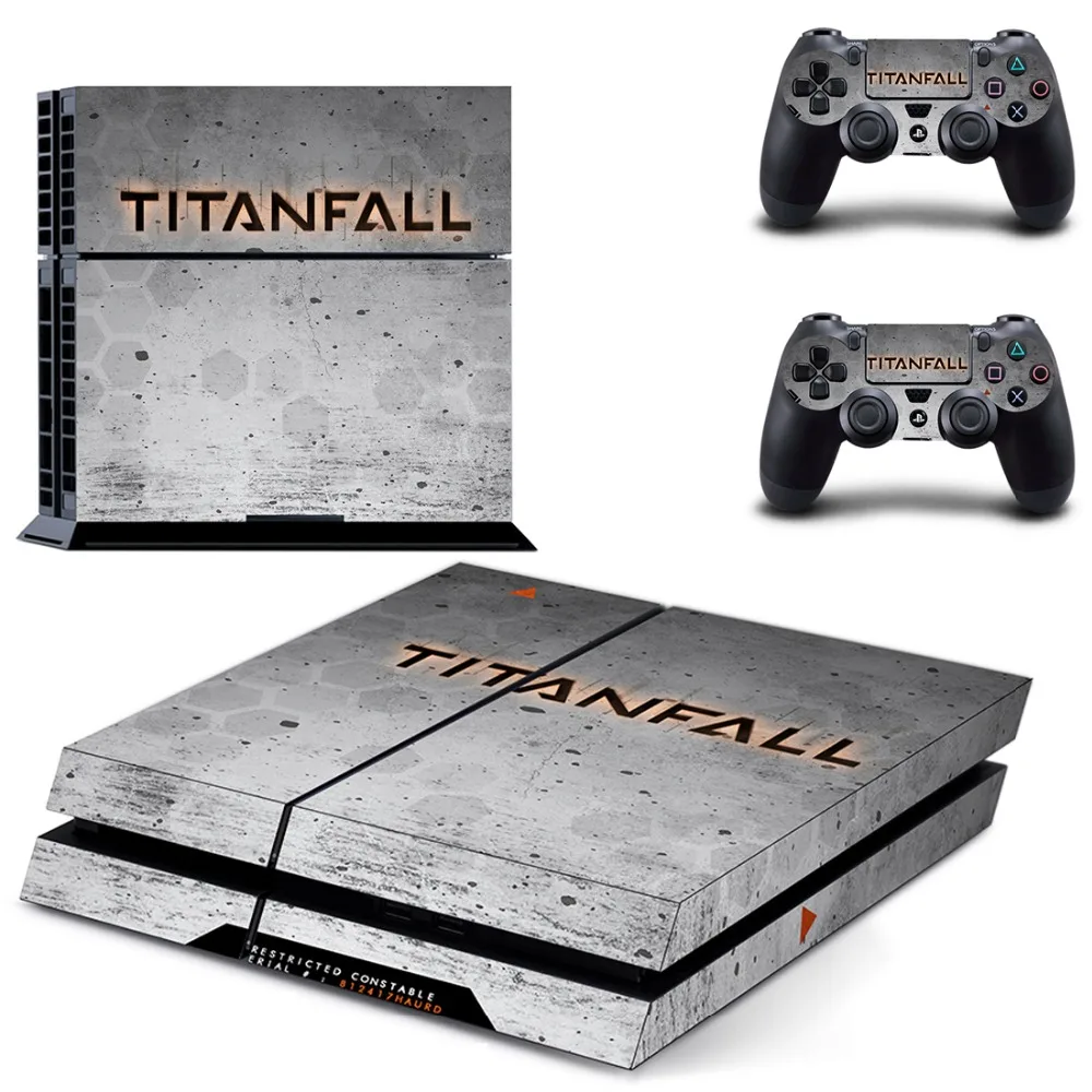 Игра Titanfall 2 наклейка для PS4 виниловая наклейка, стикер для консоли Playstation 4 и 2 контроллера наклейка для PS4 наклейка