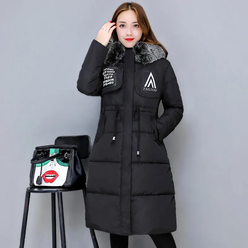 Новое поступление 2020 Повседневная теплая Женская зимняя куртка с длинным