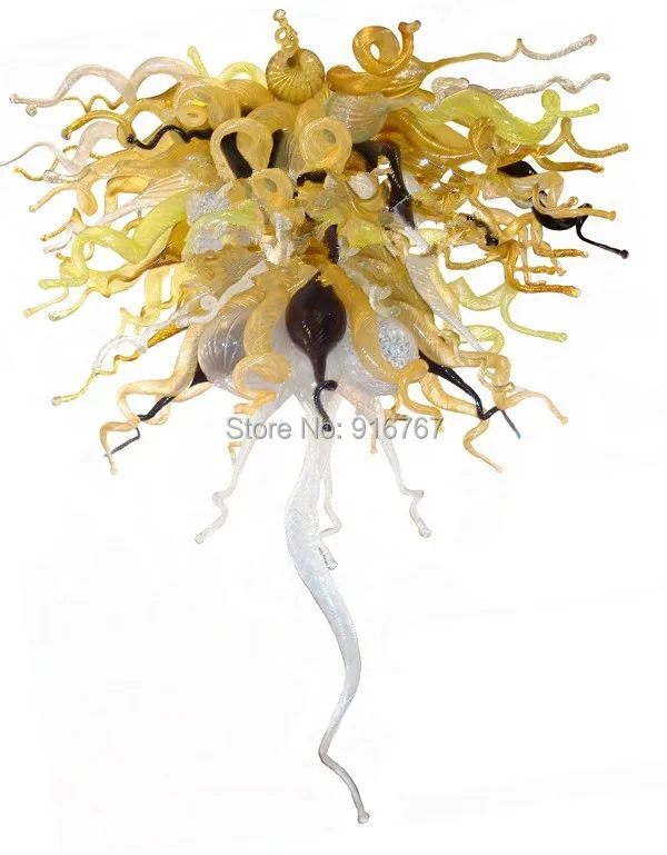 

Free Shipping UL/CE 110v/220v LED Romantic Living Room Lamp Colored Glass Chandeliers