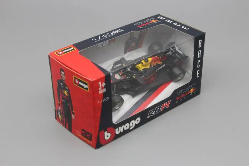 BBURAGO 1:43 2018 Red Bull RB14 Модель гоночного автомобиля #33 Новый в коробке|Наземный