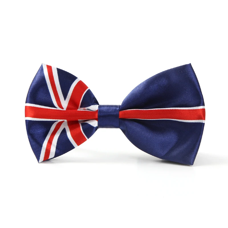 Галстук бабочка мужской с узором Флаг Великобритании галстук для смокинга и