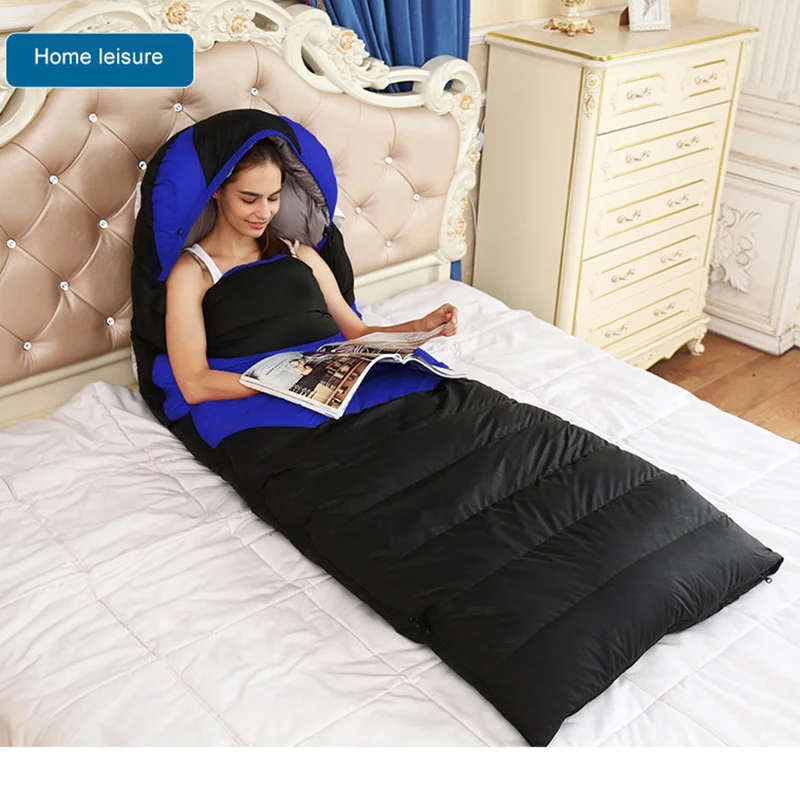 Спальный мешок на утином пуху для взрослых двойной спальный путешествий