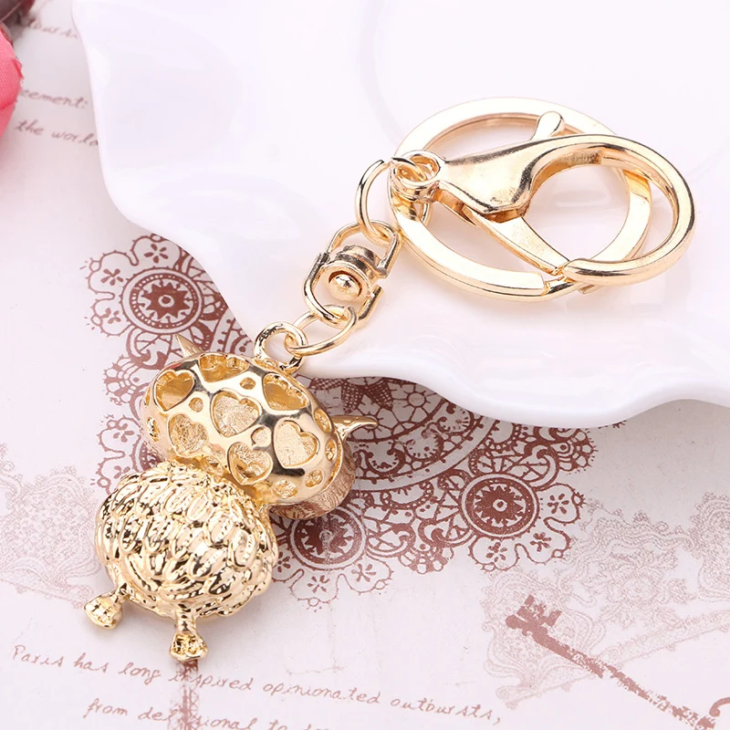 Креативные Стразы брелок в виде совы с животными для автомобильных ключей