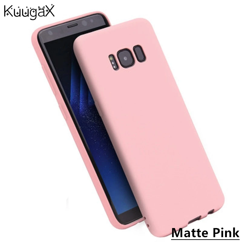 KuugaX матовый чехол для Samsung Galaxy A3 A5 A7 J7 J5 J3 Eu J2 Prime S6 S7 Edge S8 S9 Plus Note8 C5 C9 Pro Мягкий