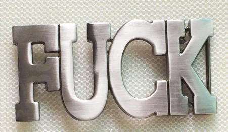 Пряжка для ремня с надписью и оловянной отделкой | Дом сад