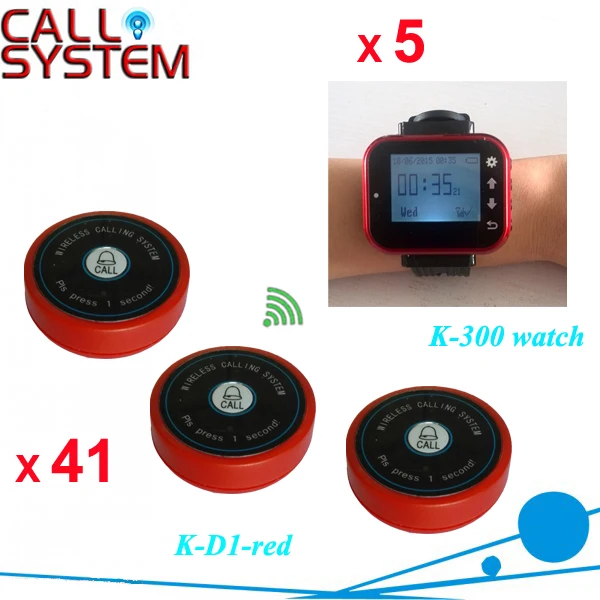 

5 часов, 41 кнопочный беспроводной телефон, Фотофон для ресторанного оборудования