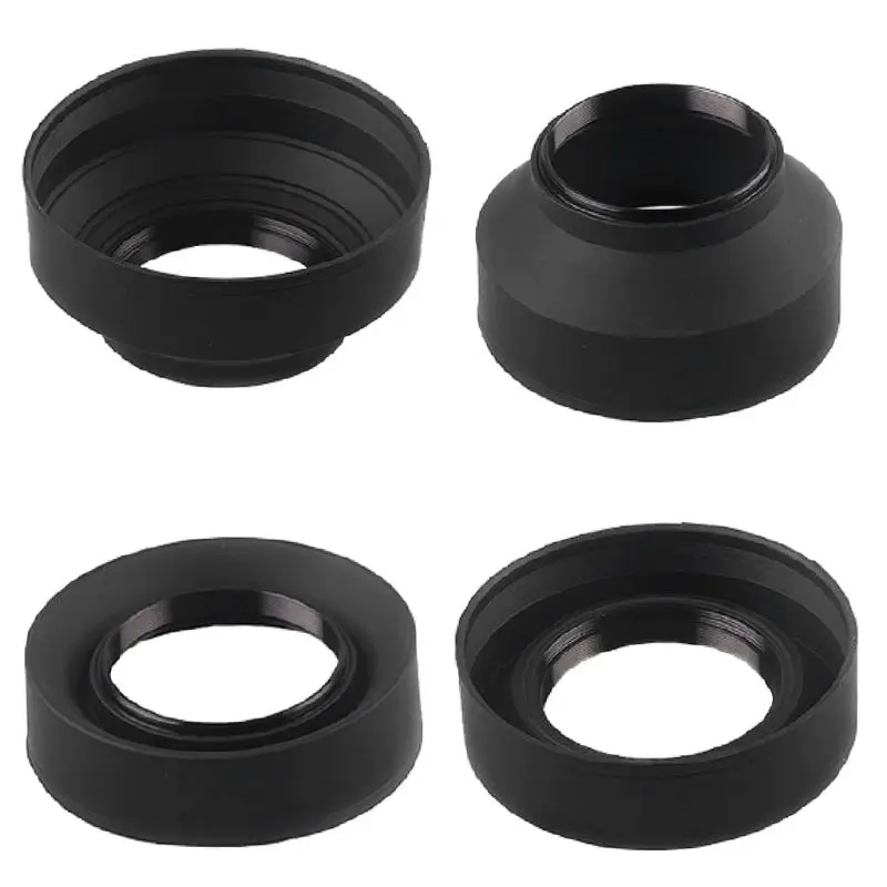

Lens Hood Rubber Collapsible Wide-Angle 3 Stage 49/52/55/58/62/67/72/77mm Camera Accessories Replacement Part