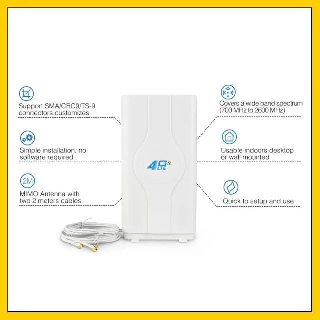 E8372 E8372H-608 4G wifi usb-ключ с антенной LTE высоким коэффициентом усиления двойной разъем