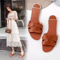 2021 new summer slippers shoes women brand slides plus size 35 41 beach flip flops round toe narrow band sandal zapatos de mujer