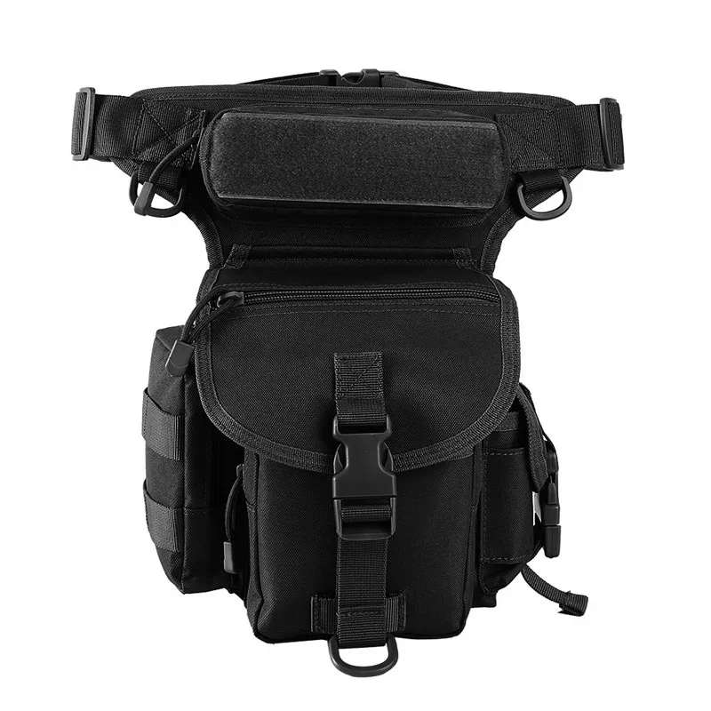 New Black Тактическая ножная сумка 150 см пояс Военная Униформа падения нога мешок 1000D нейлон пакет охотничье ружье бедра ремень в стиле «Хип-для езды на мотоцикле, Водонепроницаемый - Цвет: New Black